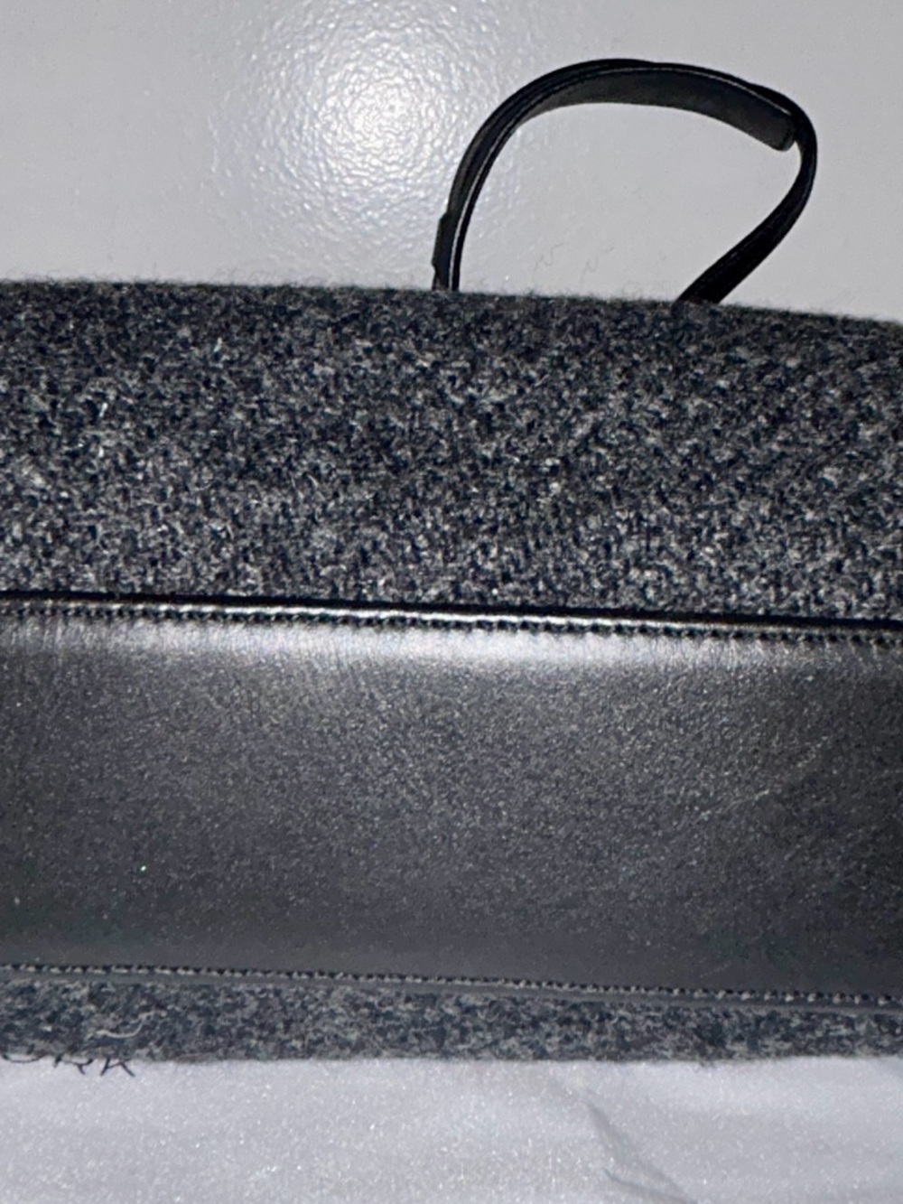 Vintage COACH Bag Hobo Mini Small Black Gray Legacy West Wool Shoulder
Bag - Picture 6 of 10